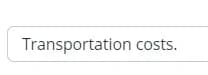 Transportation costs.