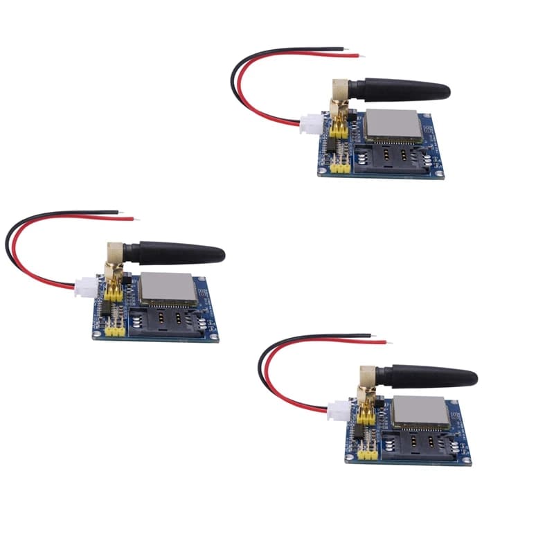 New 3Pcs Sim900a Sim900 Mini V4.0 Wireless Data Transmission Module Gsm Gprs Board Kit + Antenna