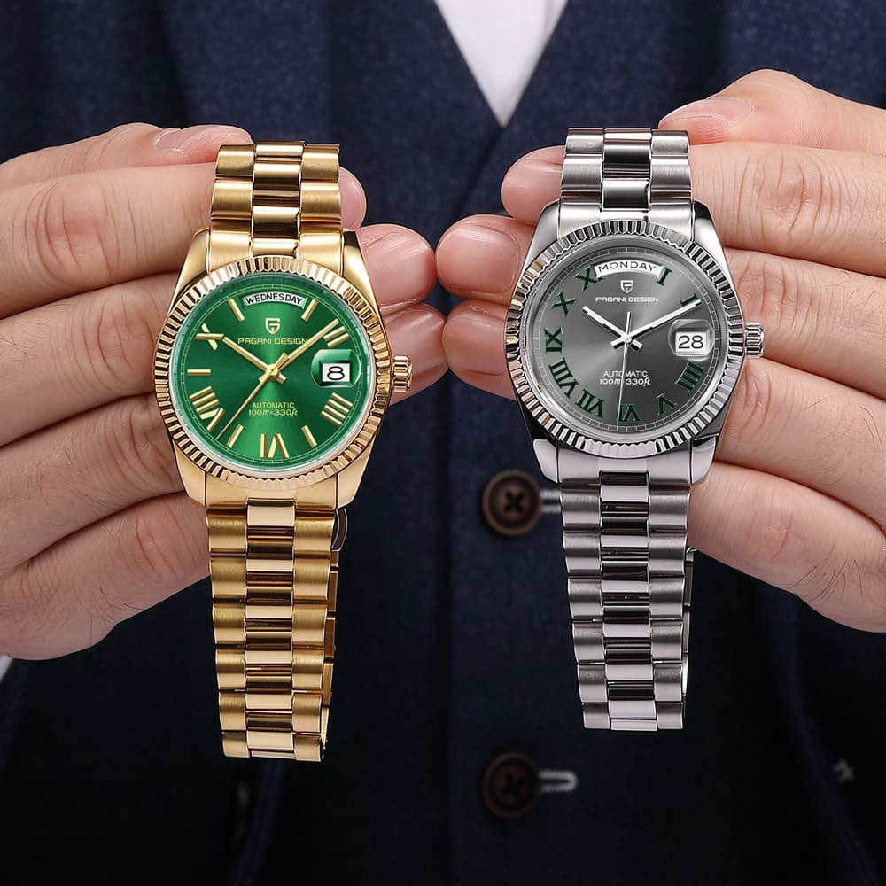 PAGANI DESIGN DD40 Luxury Automatic Watch For Men Date Mechanical Wristwatch Men NH36A Movt AR Sapphire glass 100M Waterproof