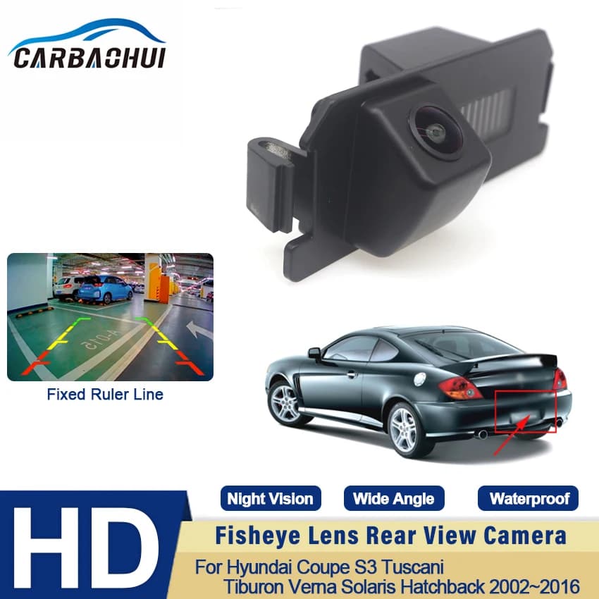 Night Vision Car Reverse Backup Rear View Camera HD Waterproof For Hyundai Coupe S3 Tuscani Tiburon Verna Solaris Hatchback
