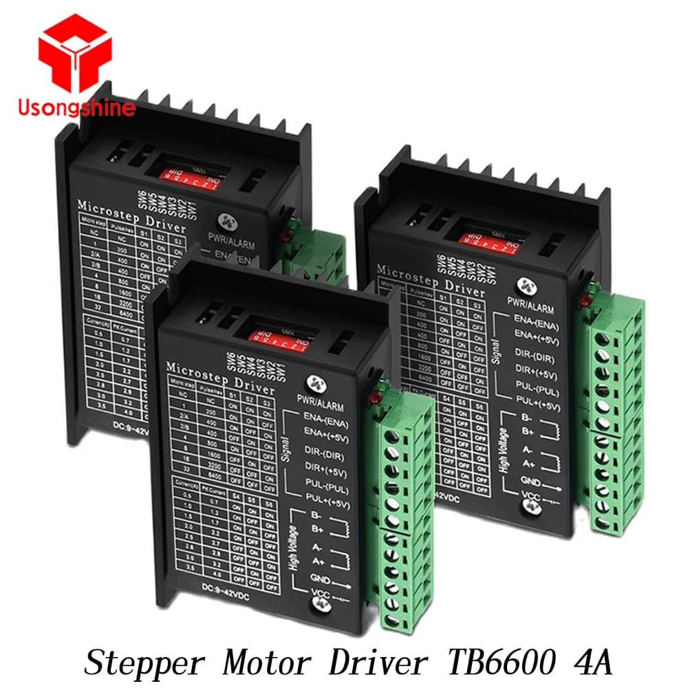 TB6600 Upgrade Stepper Motor Driver TB6600 4.0A DC9-42V Nema 17/23/34 Drive For 3D Pinter Laser Engraving Machine CNC Router