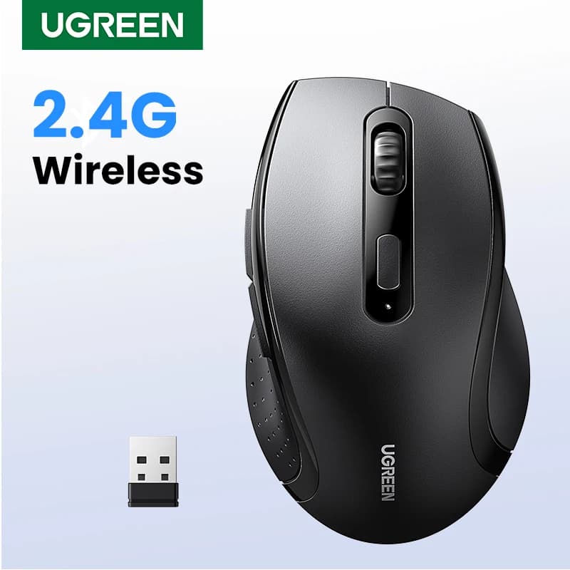 【NEW】UGREEN Wireless Mouse for Computer 1600DPI Silent Mouse with 2.4GHz USB Receiver for PC MacBook Tablet Laptop