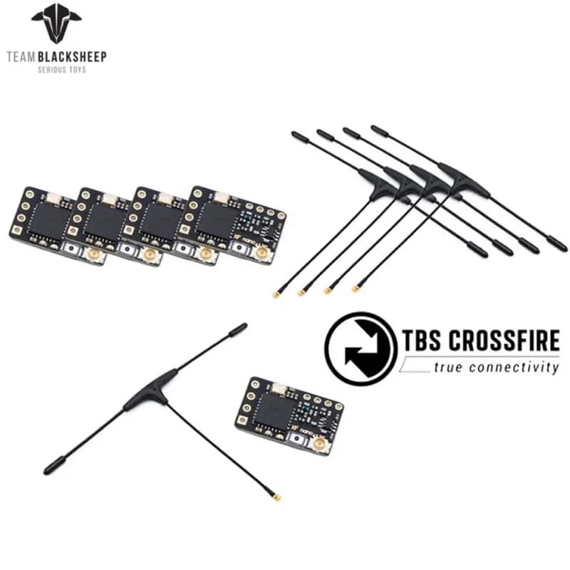 Team BlackSheep TBS Crossfire Nano RX SE 5-Pack Combo w/ Immortal T Antenna V2 Receiver