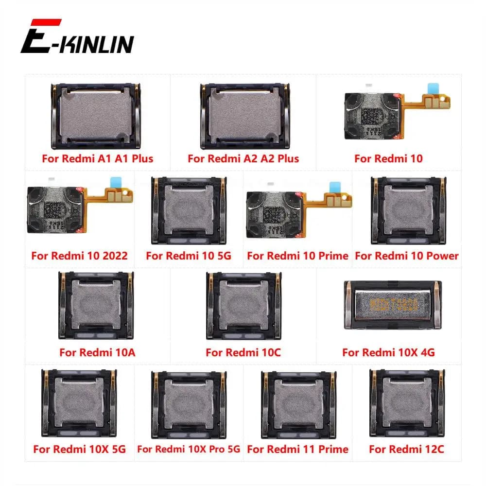 Earpiece Receiver Front Top Ear Speaker Repair Parts For Xiaomi Redmi A2 A1 Plus 10 2022 10A 10C 10X 11 12C Pro Prime Power