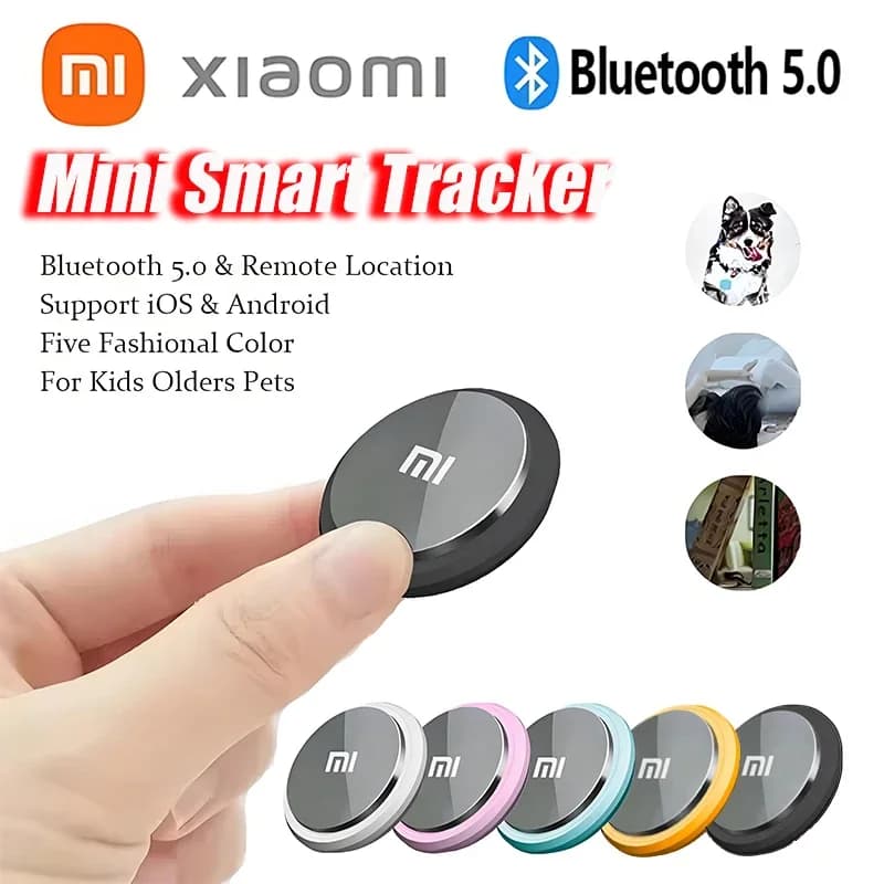 Xiaomi Mini GPS Smart Tracker Bluetooth 5.0 Portable Anti-Lost Reminder Device For Pets Bag Kids Air Tag Finder Tracking Locator