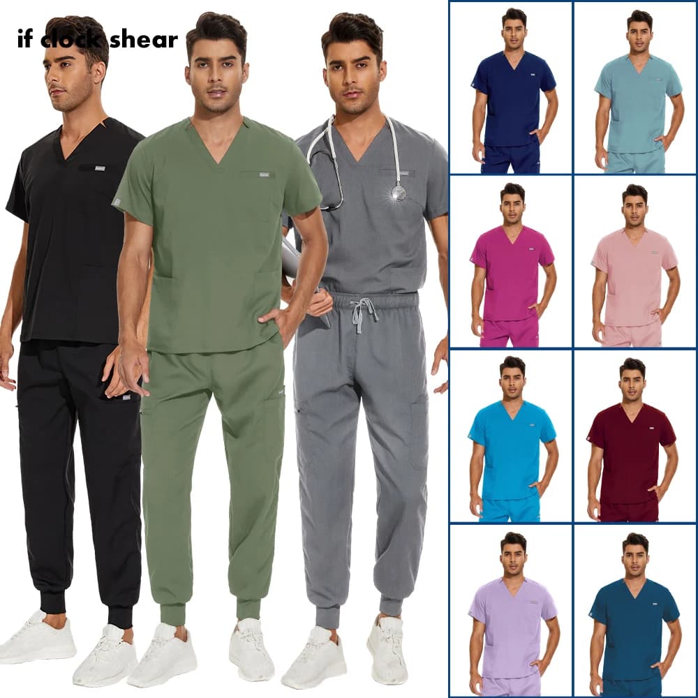 Medical Uniforms Men Unisex Hospital Surgical Suits Dental Clinic Doctor Scrubs Uniforms Lab Workwear Clothes Nurse Accessories