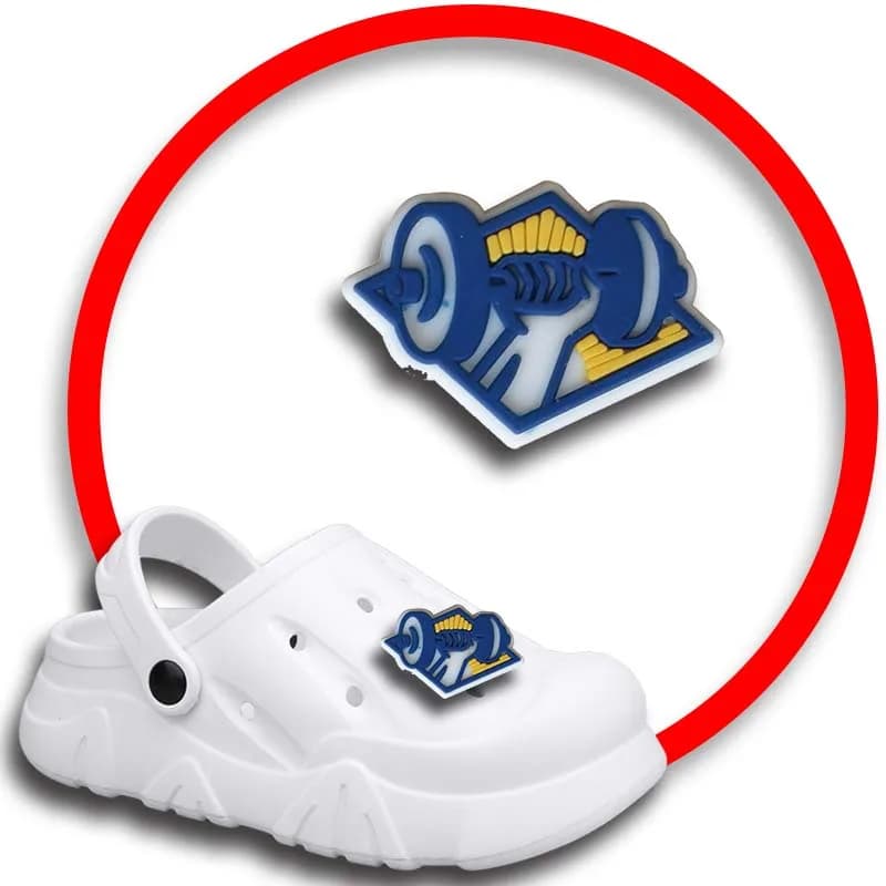 1pcs Pins for Crocs Charms Shoes Accessories Fitness Sport Decoration Jeans Women Sandals Buckle Kids Favors Men Badges