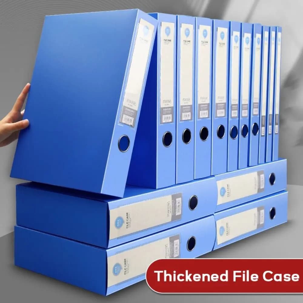 Multifunctional Plastic A4 File Folder Thickened Dustproof Archive Storage Box 20/35/55/75MM Contract Folder School Office