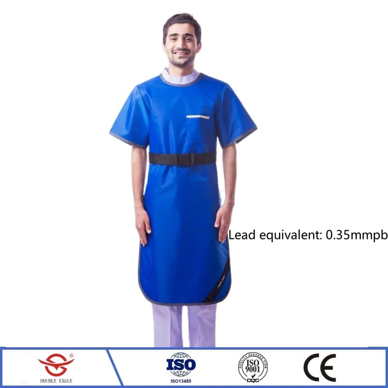 Genuine x-ray protective lead clothes CT room ionizing radiation protection 0.35mmpb short sleeved lead apron