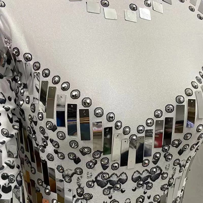 Mirror Party Evening Dress Customized products do not provide after-sales service