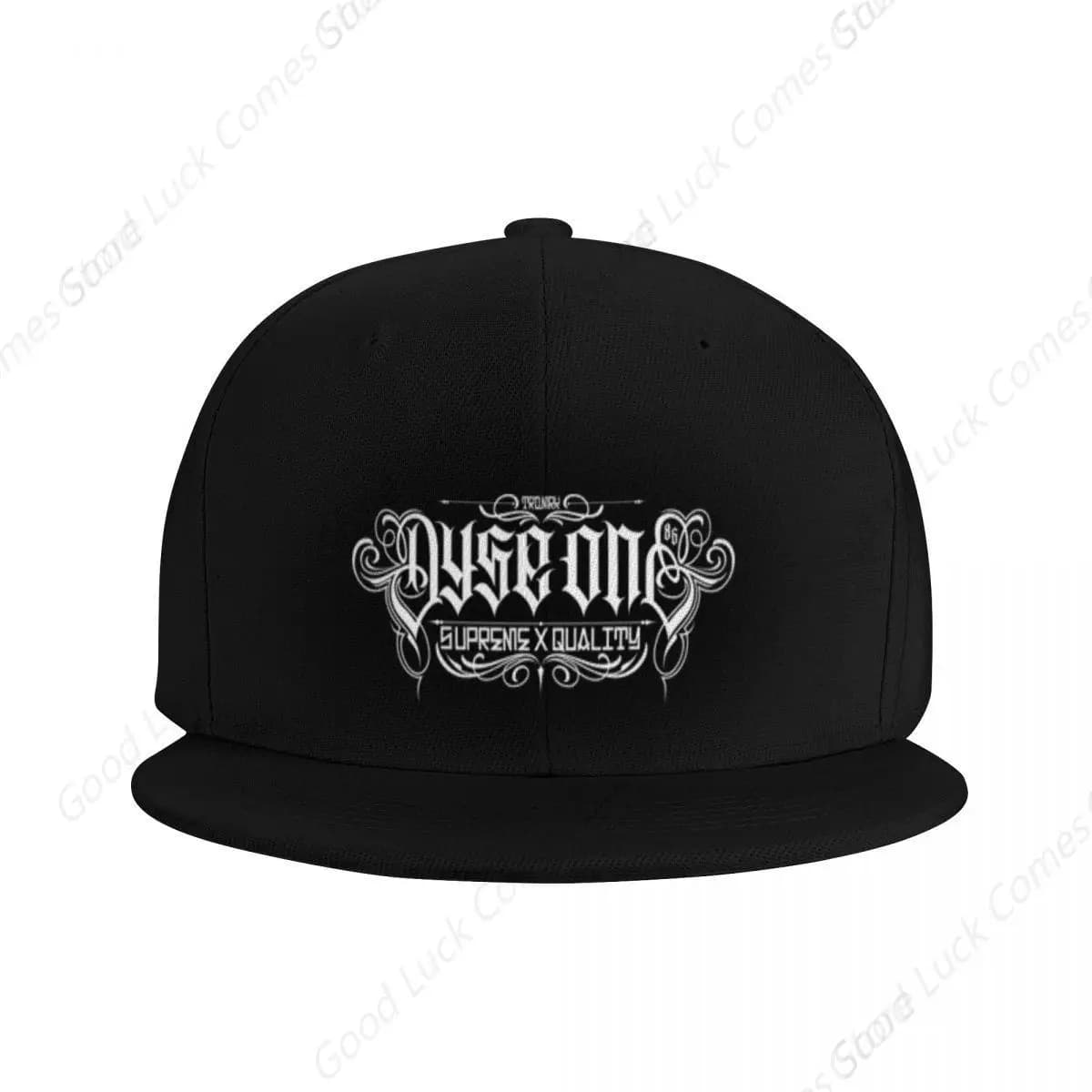 Dyse One Hat Baseball Hat Flat Brim Bill Fitted Closure Full Close Hip Hop Basketball Tennis Golf Football Hiphop Outdoor Touris