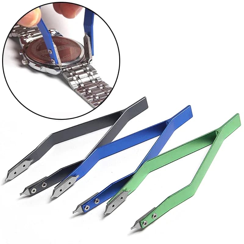 7825 V Shaped Metal Watch Spring Bar Remover Tweezer Clips High Hardness Precision Watch Repair Tool Accessory For Watchmaker