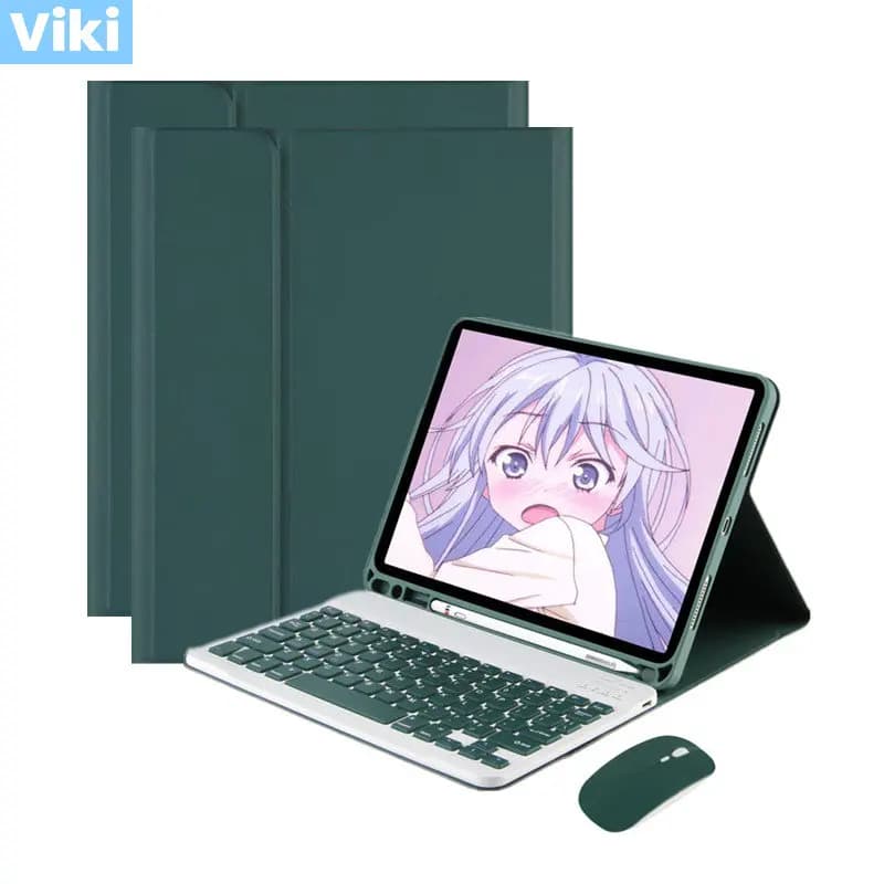 Tablet Case For Samsung Galaxy Tab S7 FE 12.4 inch Pencil Holder Magnetic Keyboard Cover For Galaxy Tab S7 Plus S8 Plus Teclado