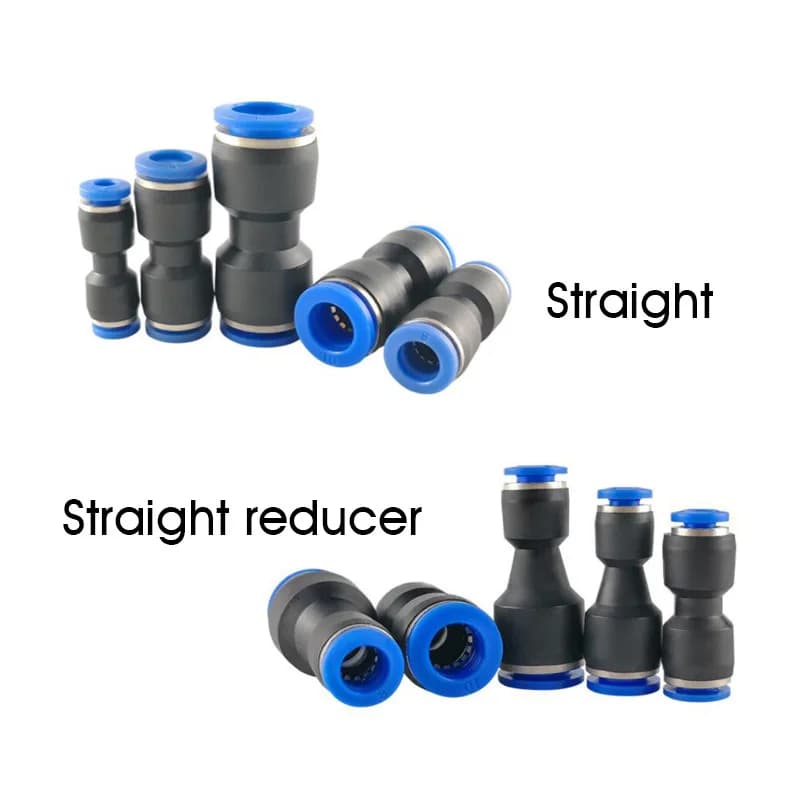 Pneumatic Fitting Air Connector Tube Quick Fittings Pipe Water Push In Hose 4mm 6mm 8mm 10mm 12mm 14mm PU PG Plastic Connectors