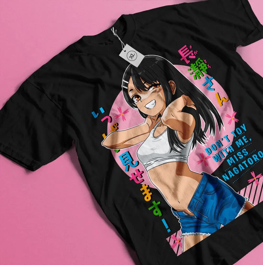 Miss Nagatoro T-Shirt Don't Toy With Me Kawaii Hentai Anime Girl Shirt All Size