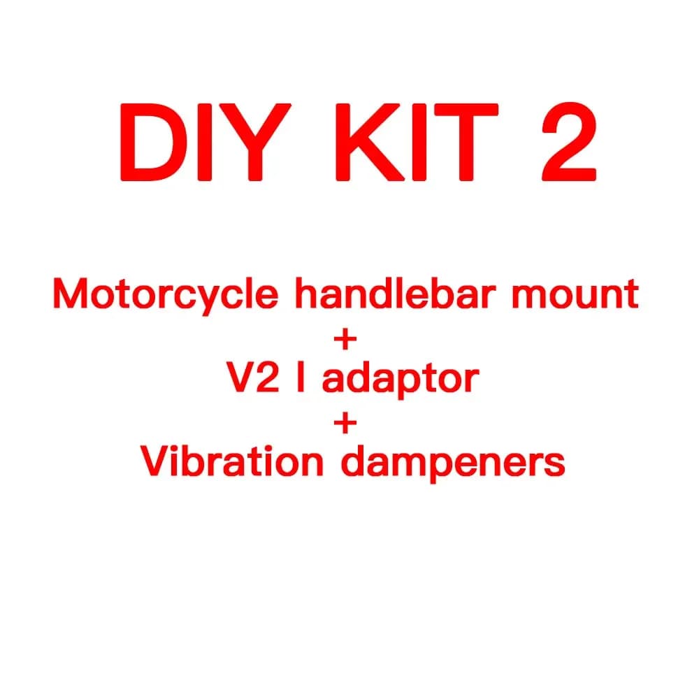 Motorcycle Handlebar Stem Fork Mount Holder Phone Use Vibration Dampener MAG Universal Adaptors Wireless Charger Mirror Brake