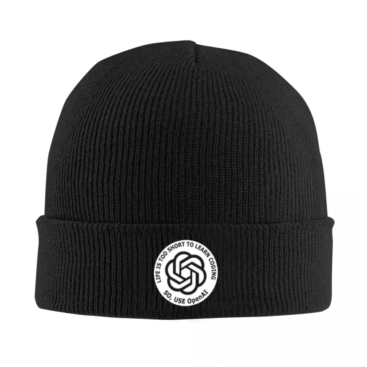 Chat GPT Openai ChatGPT Skullies Beanies Caps Winter Warm Knitting Hat Bonnet Outdoor Ski Cap