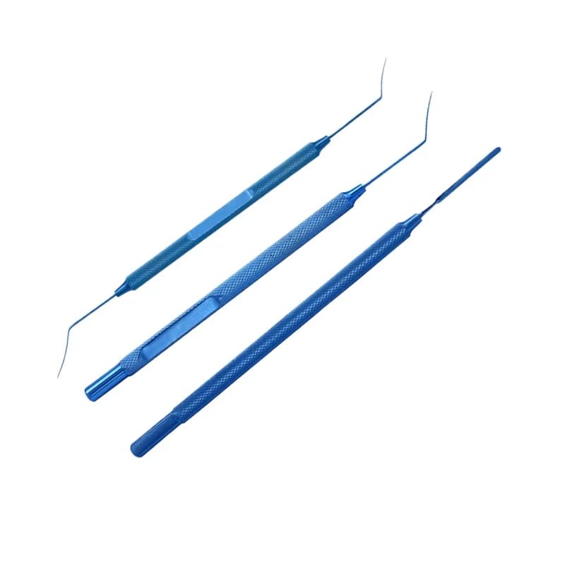 Ophthalmic Iris Restorer Titanium Semi-sharp Tip Repositor Synechiae Spatula Ophthalmic Eye Surgical Instrument