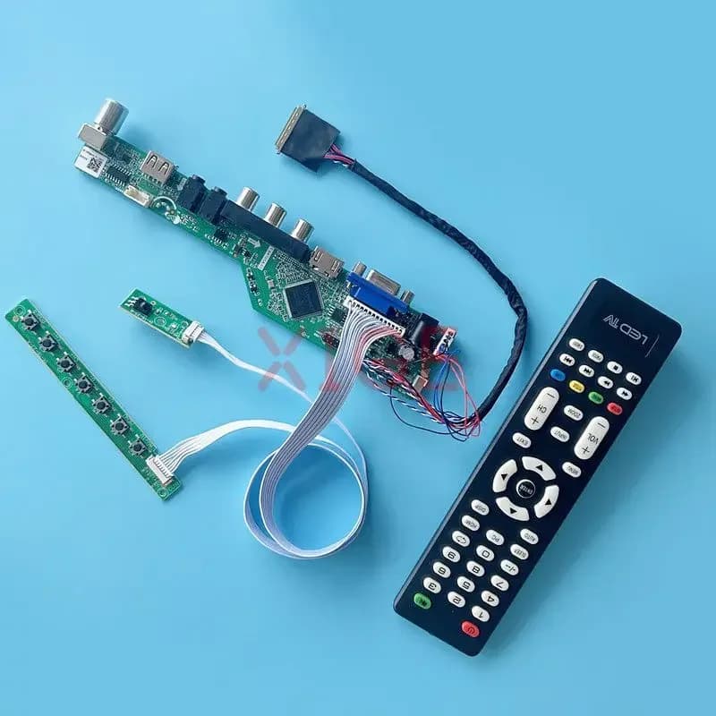 For B140RW01 B140RW02 B140RW03 LCD Driver Controller Board LVDS 40-Pin USB+AV+HDMI+VGA Laptop Matrix 14" TV Analog 1600x900 Kit