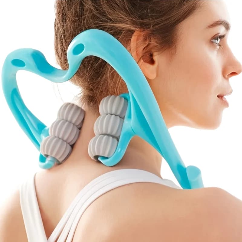 Cervical Vertebra Shoulder And Neck Massage Home Manual Massager Hand-Held Clamping Device Kneading Relaxation Artifact