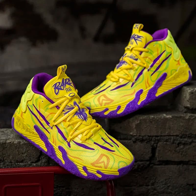 High Quality Mens Basketball Sneakers Wearable Gym Non-slip Training Sports Shoes for Kids Cushion Basketball Shoes Male