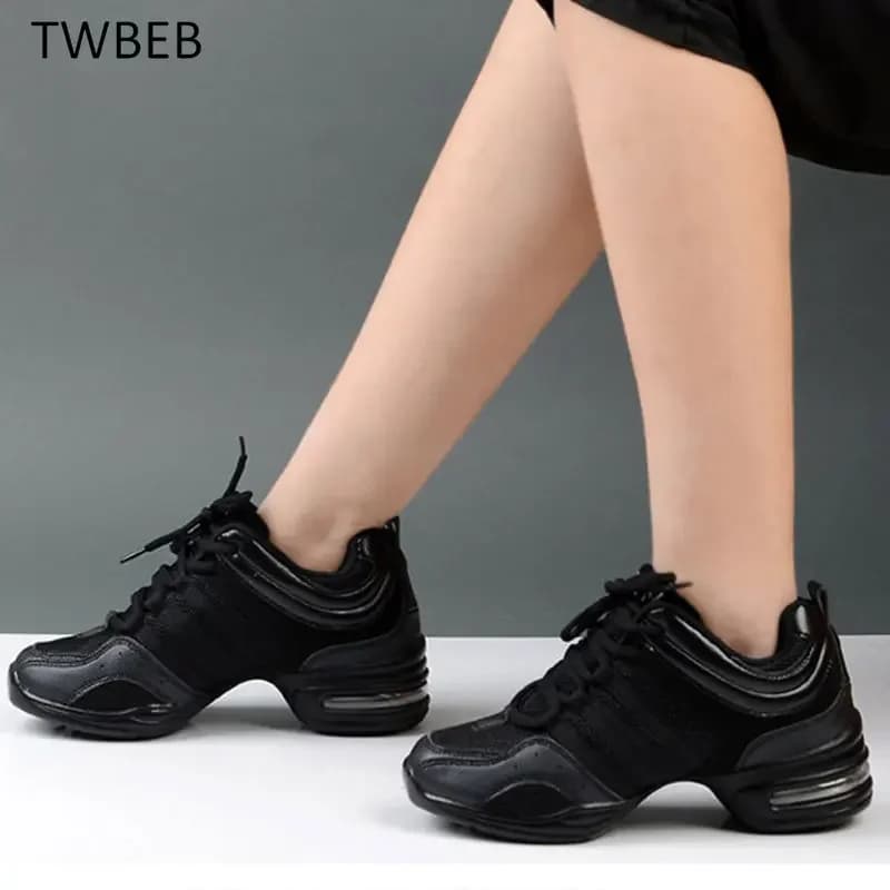 Women Jazz Shoes Salsa Modern Hip Hop Dance Sneakers Children Teacher Woman Girls Sports Dancing Shoes Ladies Sneakers