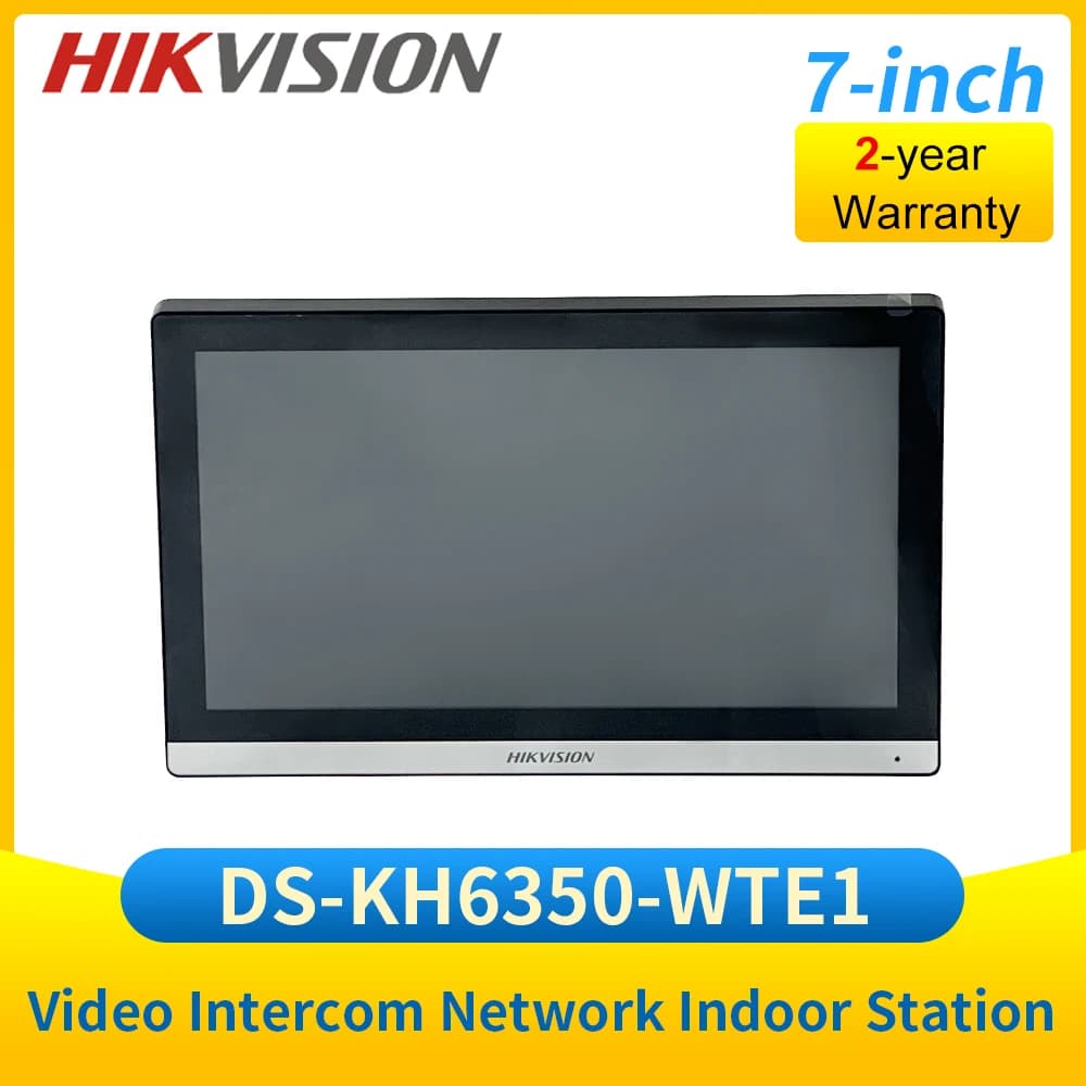 DS-KH6350-WTE1 Hikvision IP Vedio Intercom Wireless Network Indoor Station 7-inch WIFI Monitor Screen Unlock Door Via Mobile App