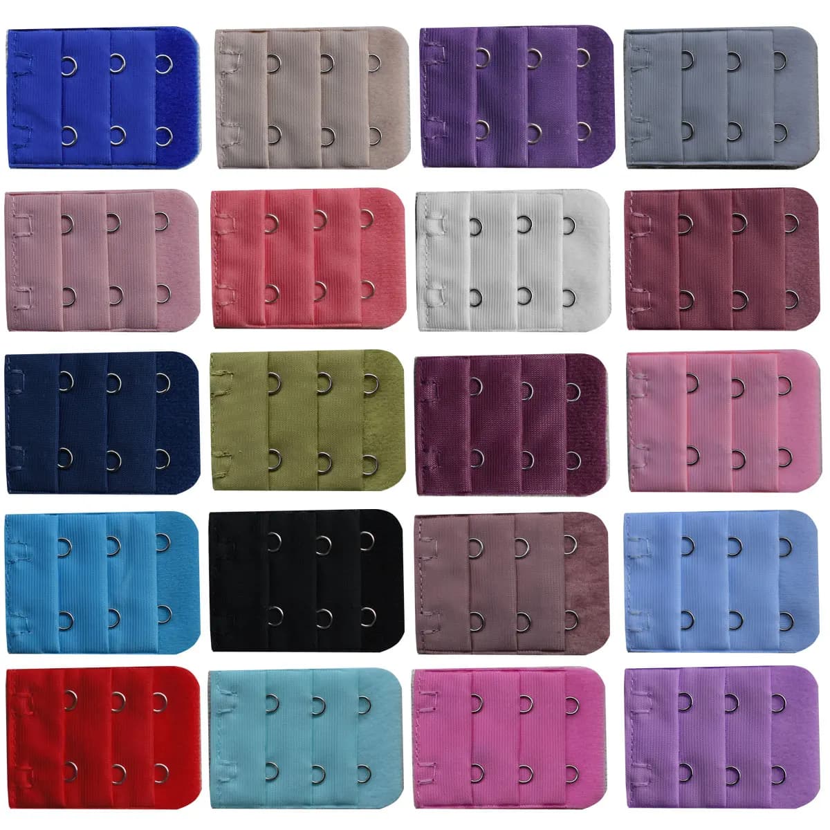 3.8cm 2 Buckle Bra Extender Clip Clasp Buckle Adjustable Back Belt Buckle Ladies Women Underwear Accessories Soft Bra Extension