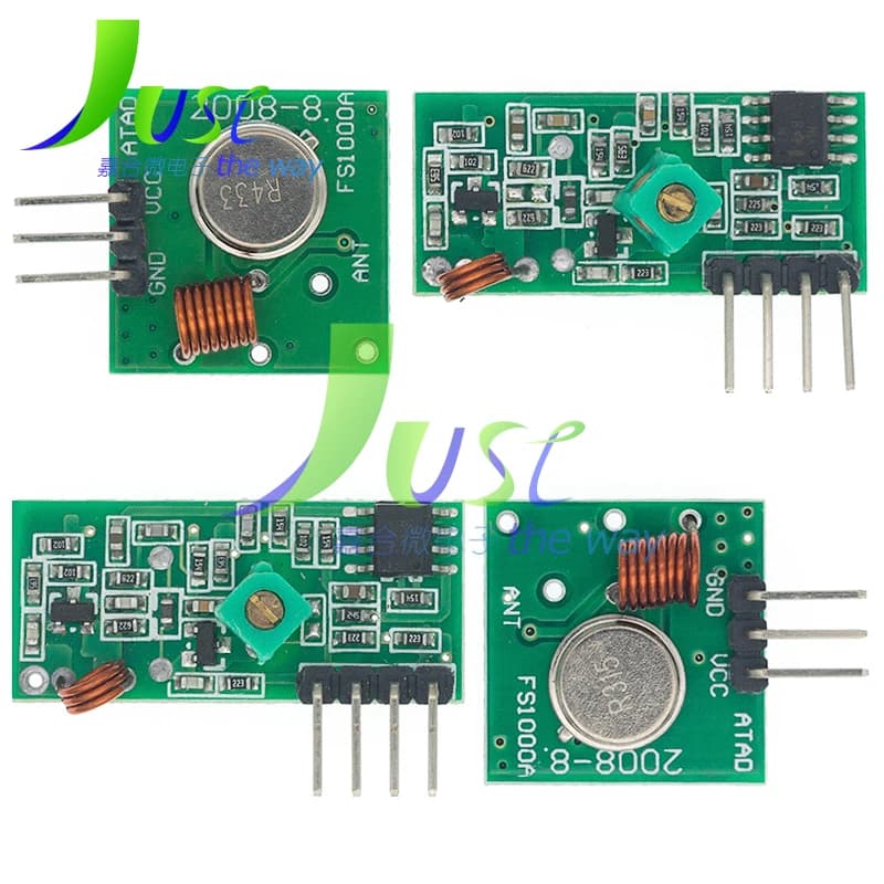 10pair (20pcs) 315Mhz 433Mhz RF Wireless Transmitter Module and Receiver Kit 5V DC Wireless For Arduino Raspberry Pi /ARM/MCU