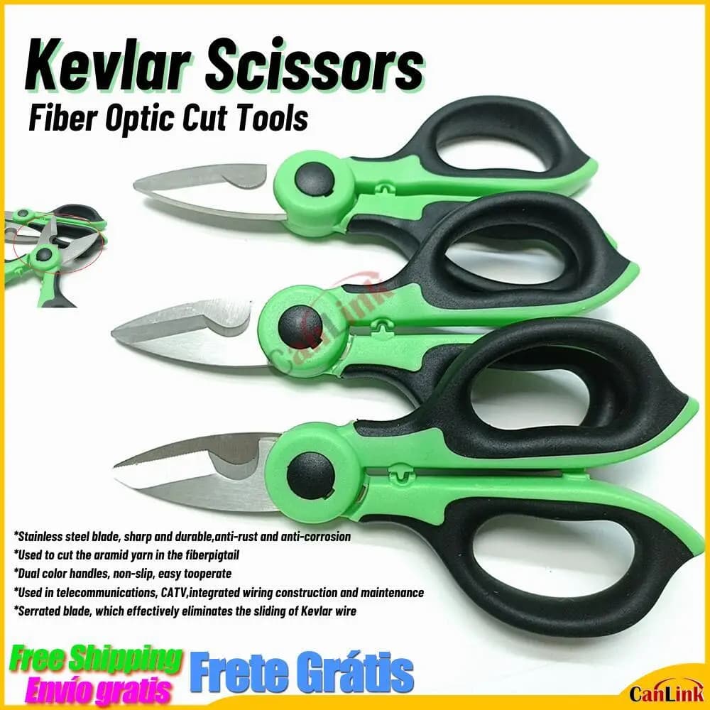 Fiber Optic Kevlar Scissors Fiber Optic Kevalr Cutter Stainless Steel Scissors Suit for Multi Fibers
