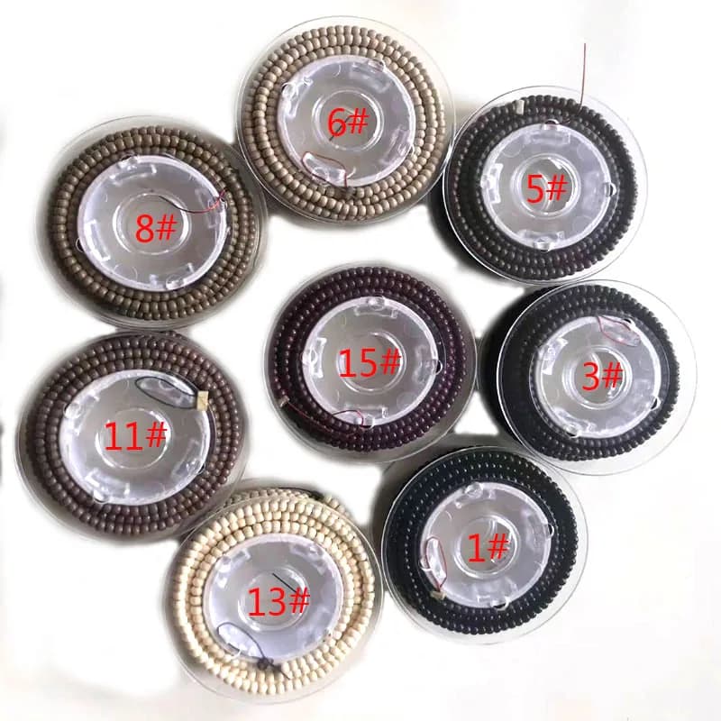 1000pcs/coil Pre-Loaded 3.0mm NanoRings Silicone Micro Rings Links Beads Hair Extension Tools Made Easi Loop Hook 8 Colors