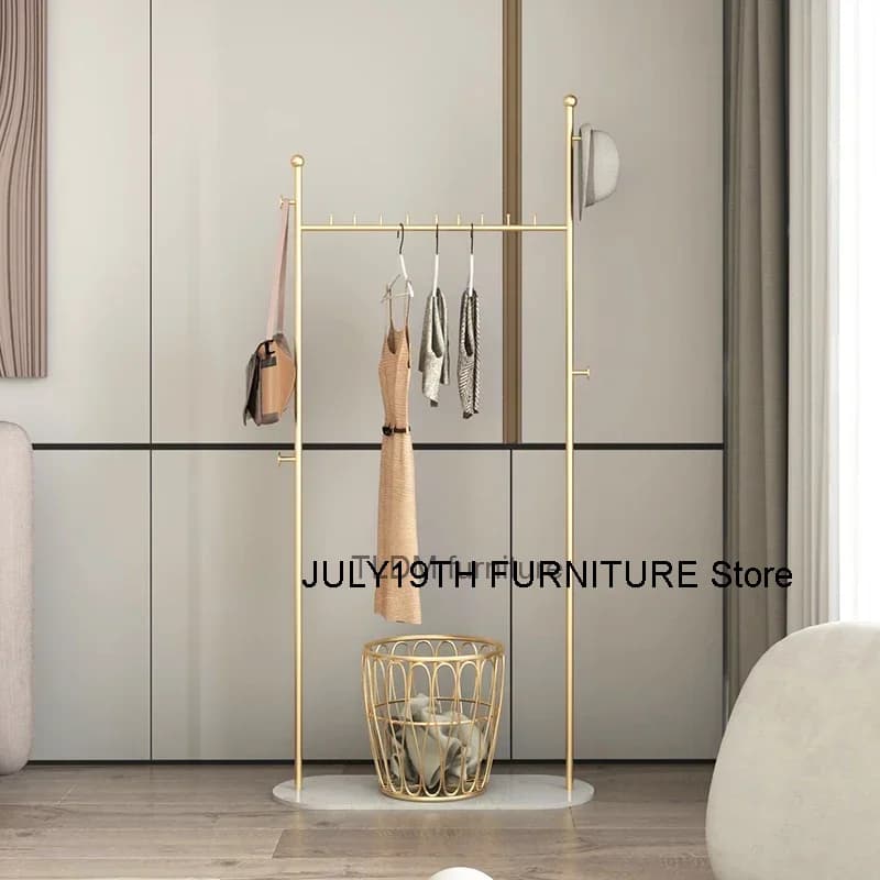 Metal Coat Rack Shoe Wardrobe Living Room Storage Standing Clothes Rack Bathroom Storag Shelf Perchero Pared Home Furniture