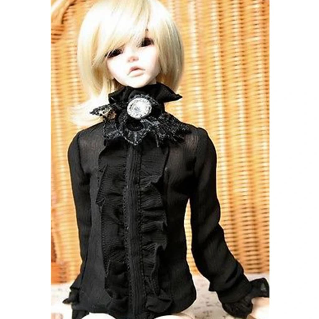 [wamami] 80# White Black Lace Clothes/Shirt 1/4 MSD 1/3 SD SD17 DZ70 BJD Dollfie