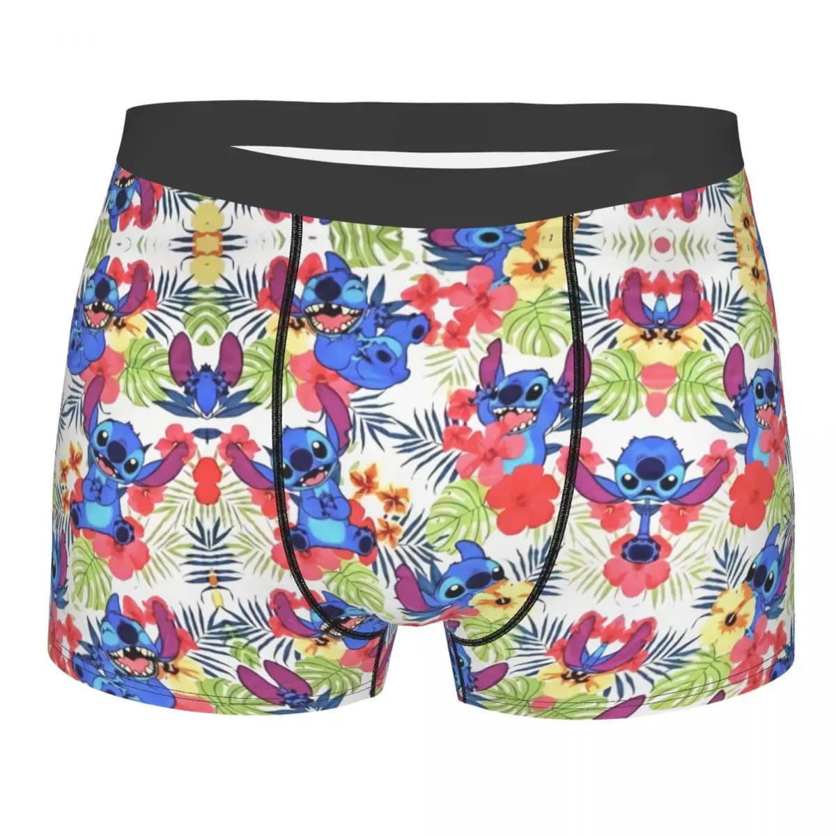 Custom Stitch Tropical Plants Underwear Male Printed Customized Boxer Briefs Shorts Panties Soft Underpants