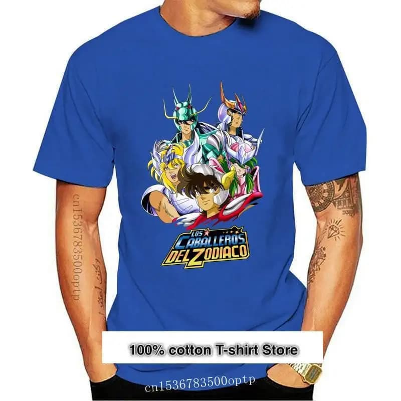 Camiseta de MANGA corta de Los caballeros del Zodiaco, camiseta de Saint Seiya V2, todas las tallas, S-5XL, 1986