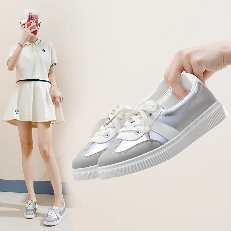 Woman Clunky Sneakers Running Walking Flats German Training Shoes Lady Casual Student Sports Footwear Athletic