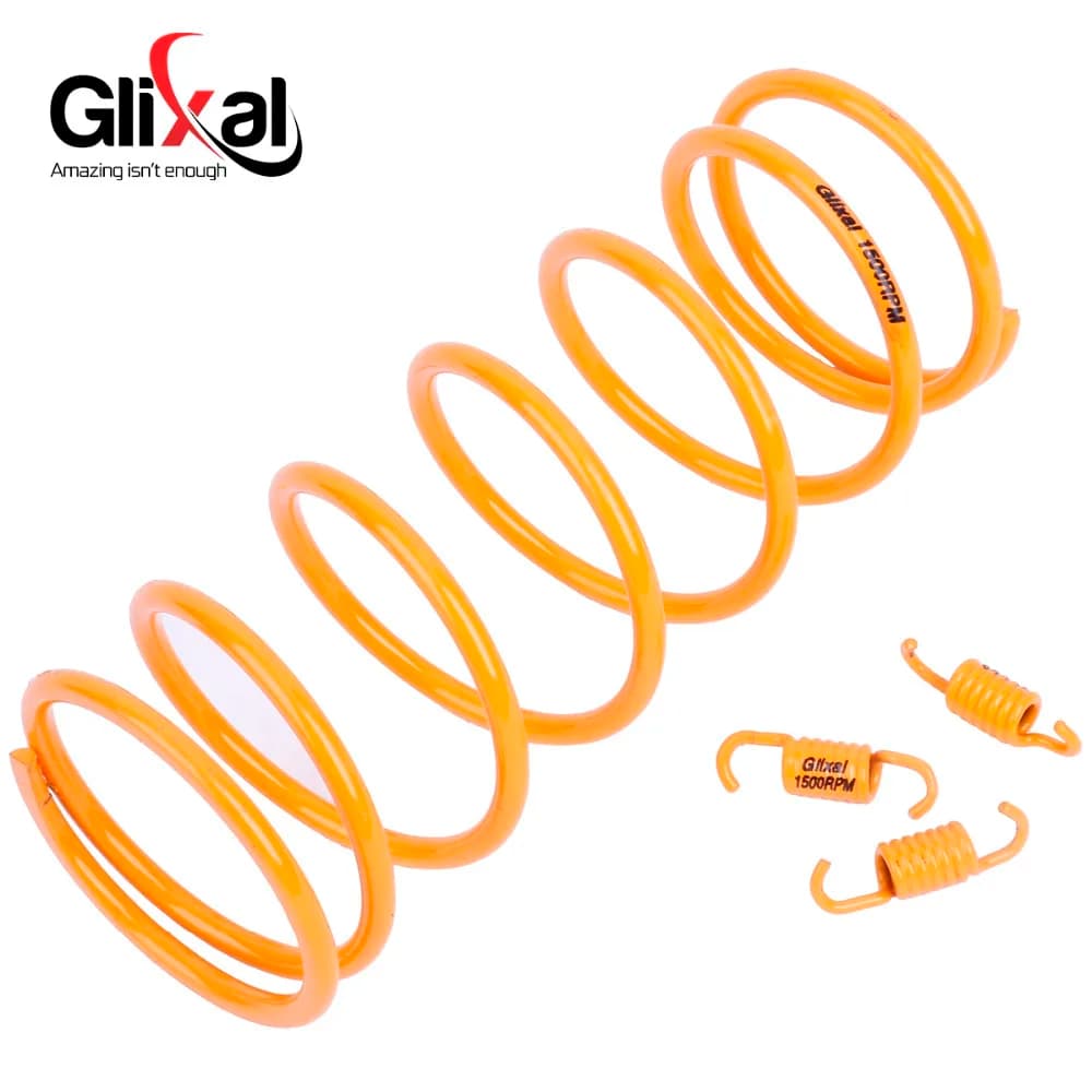 Glixal High Performance Racing ATV Scooter Torque Spring Clutch Springs GY6 125cc 150cc 157QMJ 152QMI Engine (1500Rpm,Yellow)