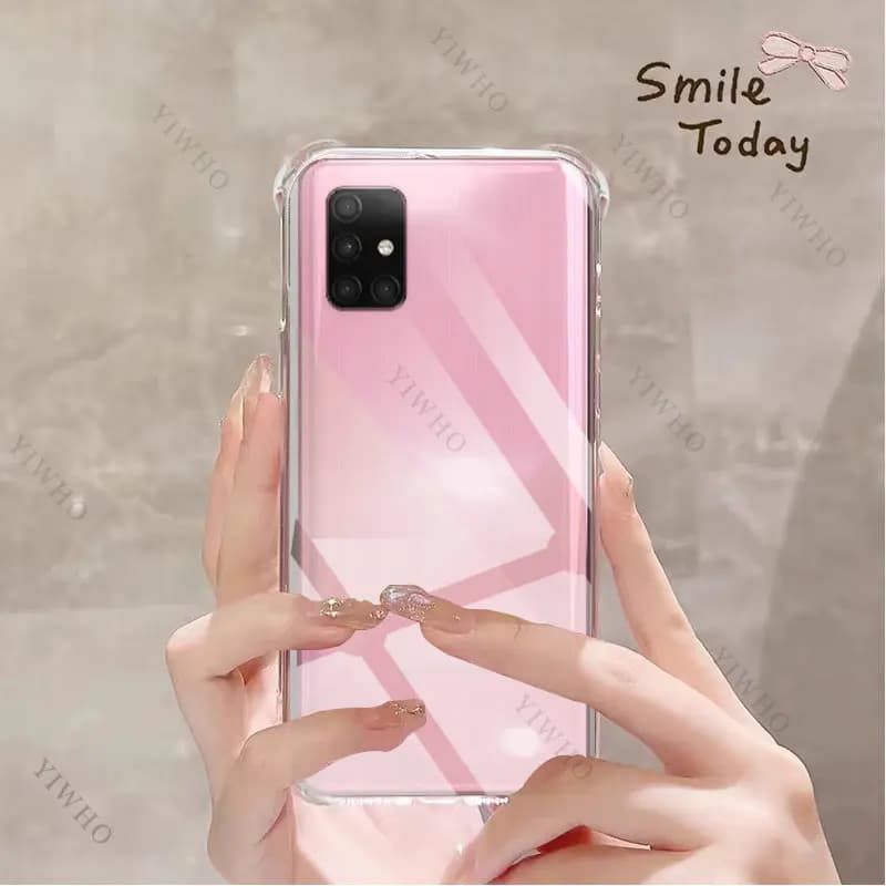 Clear Phone Case for Samsung Galaxy A71 TPU Transparent Case for Sansung A 71 6.7" SM-A715F Shockproof Anti-scratch Soft Covers