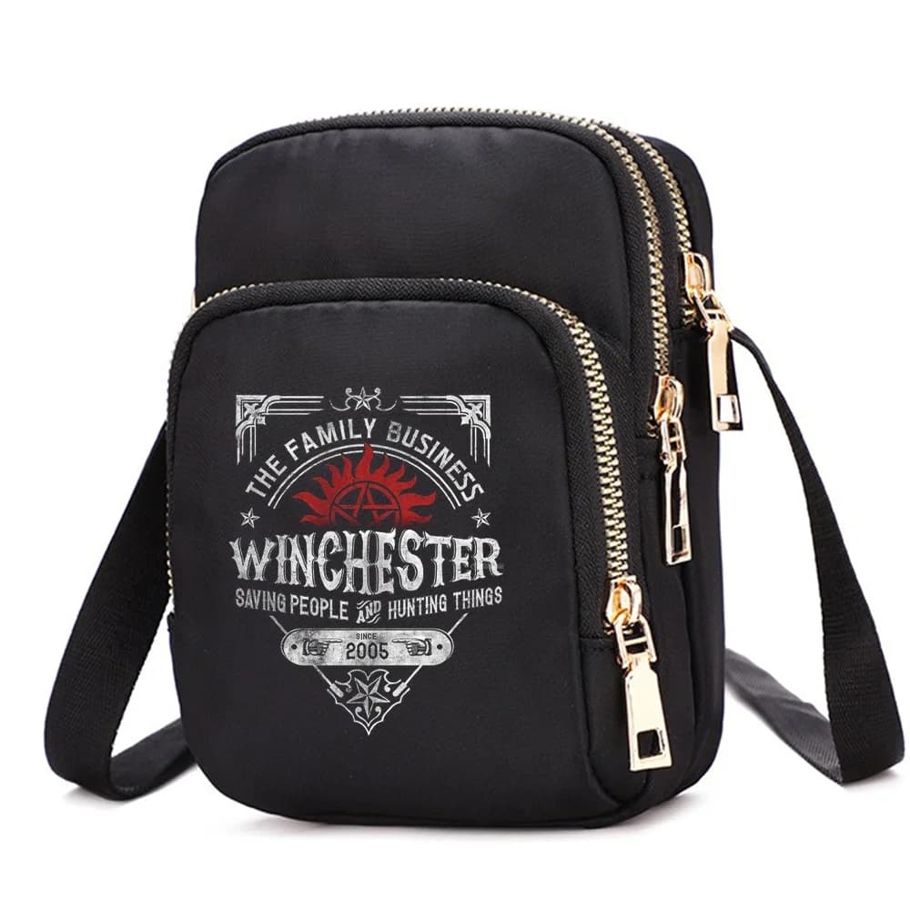 Supernatural Women Shoulder Bags Men Cell Phone Purse Crossbody Shoulder Strap Handbag Female Girls Bags Teenagers Bag Gift