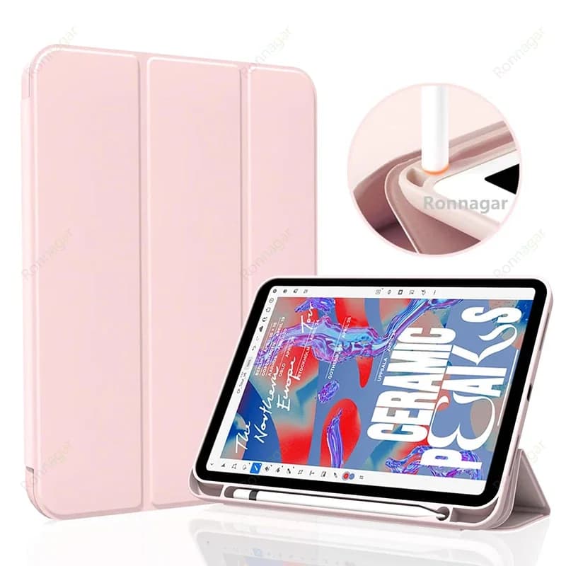 Pencil Slot Funda Case iPad 10th Generation Case iPad Air11 iPad Pro11 M4 2024 iPad Air4 5 10.9 7 8 9th 10.2 10.5 9.7 Funda Cove