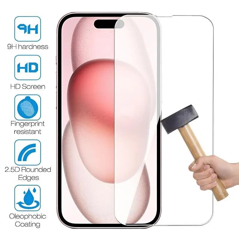 9H Hardness Tempered Glass For Apple iPhone 15 14 Plus 13 12 11 Pro Max Screen Protector For iPhone X XR XS Max Protective Film