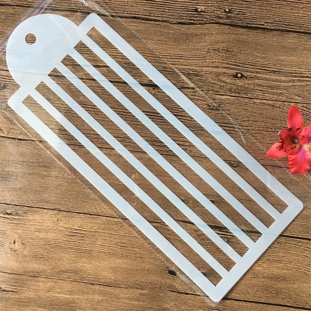 44*17cm Big Line Stripe DIY Layering Stencils Painting Scrapbook Coloring Embossing Album Decorative Template