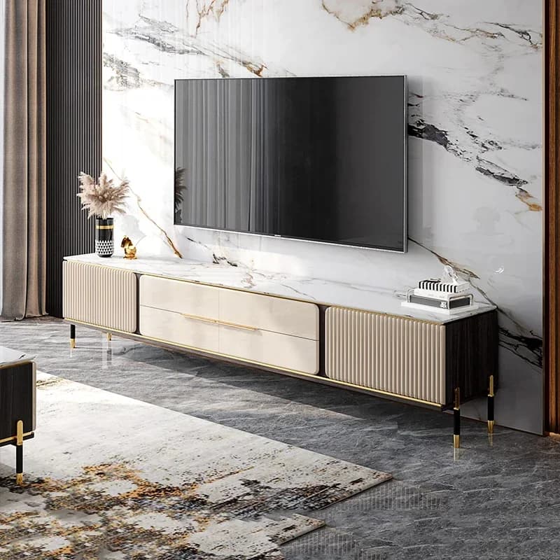 Modern Living Room Furniture Storage Tv Stand Table Entertainment Center Design Cabinet Nordic Mueble Para Tv Luxury Corner JGY