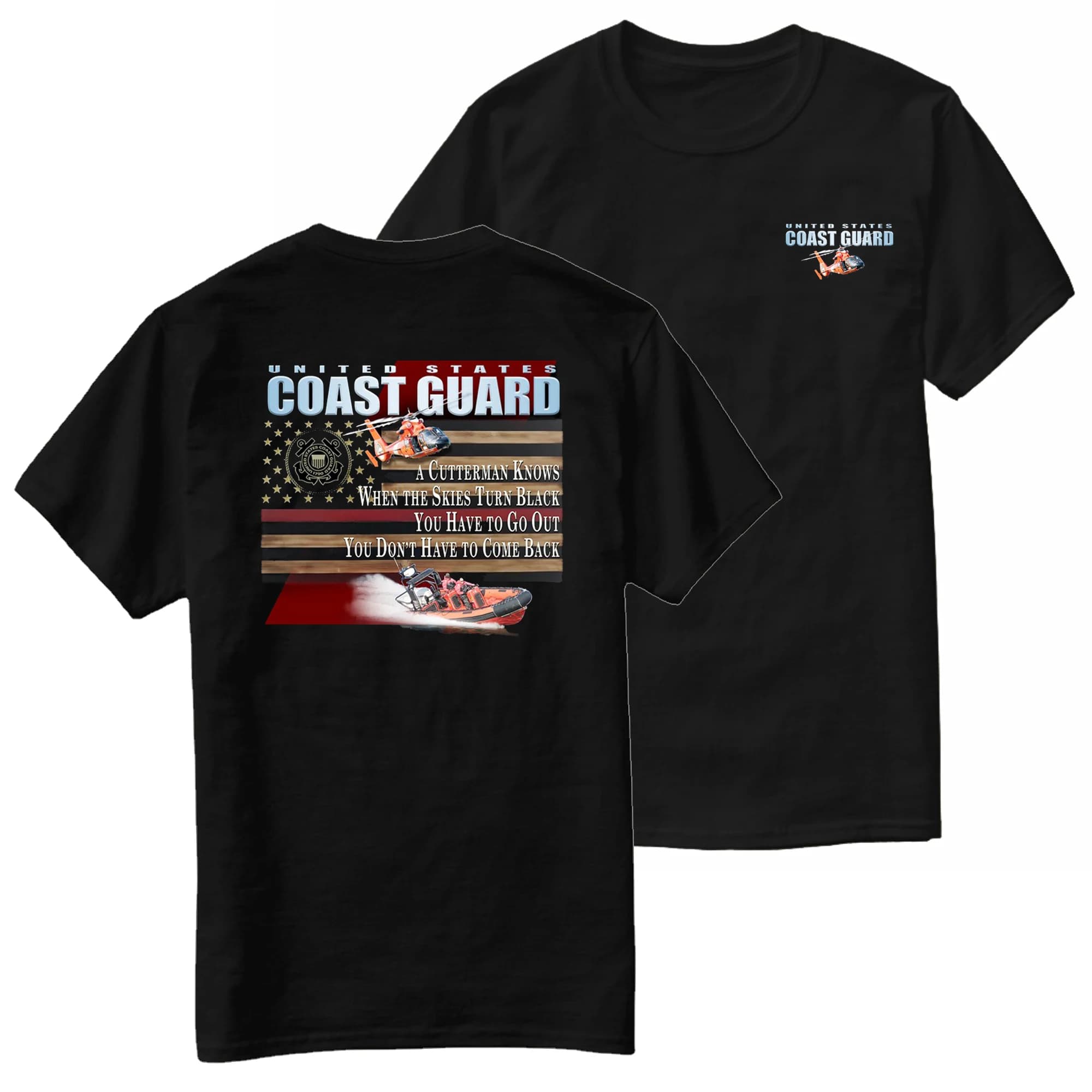 US Coast Guard Cutterman T-Shirt 100% Cotton O-Neck Short Sleeve Summer Casual Mens T-shirt Size S-3XL