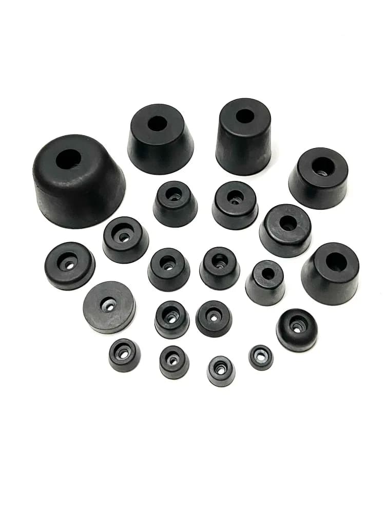 Rubber Foot Pads Furniture Leg Tables Chairs  Anti Slip Mechanical Equipment Instruments Speakers Shock Absorbers Black