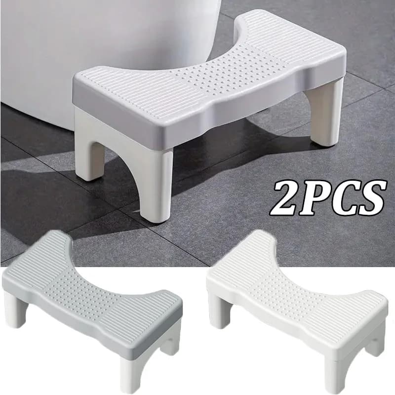 Toilet Potty Stool For Duty Plastic Portable Squatting Poop Foot Stool Bathroom Non-Slip Toilet Assistance Step Stool