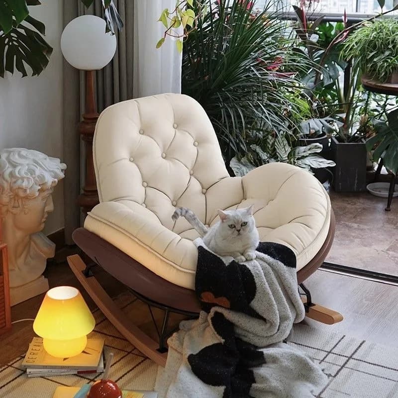 Lazy Sofa, Rocking Chair,Lounge Chair,Adult Home,Balcony,Leisure Living Room,Light Luxury, Single Person, Penguin Rocking Chair