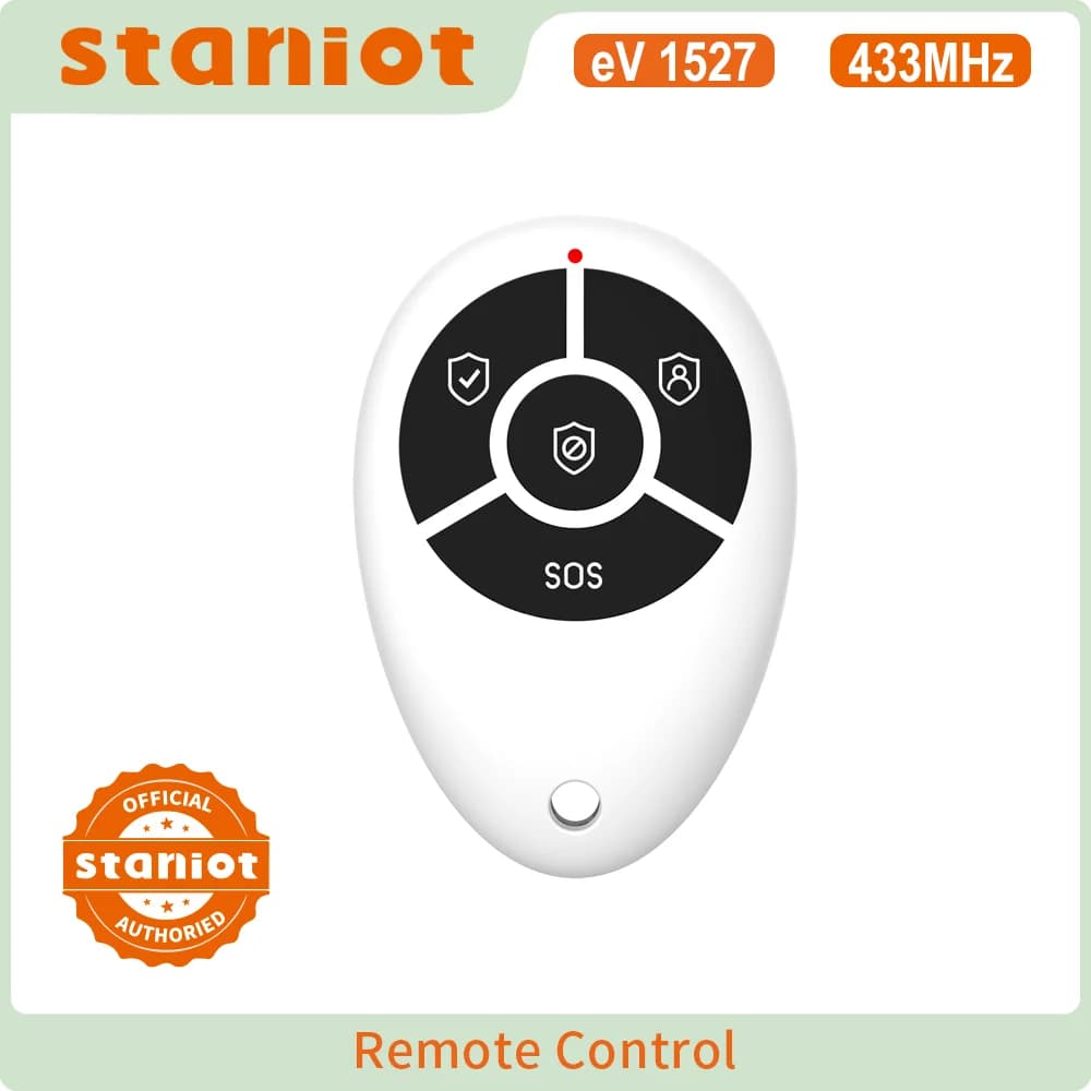 Staniot 4 Buttons Anti-Theft Smart Wireless Remote Control 433Mhz For Home Burglar Security Alarm System Support WIFI GSM 4G/2G