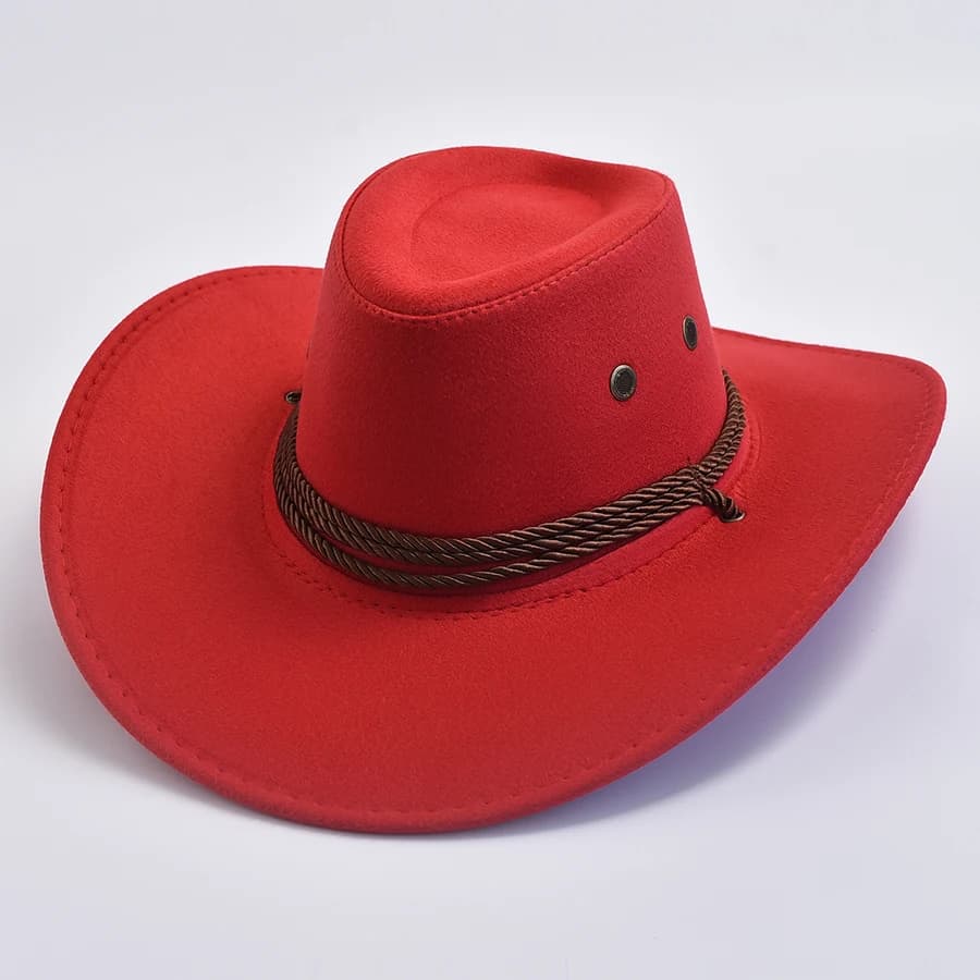 Women's Men's Artificial Suede Western Cowboy Hats Vintage Gentleman Cowgirl Jazz Hat Holidays Party Cosplay Hat