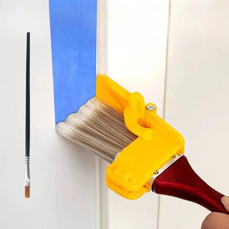 Professional Corner Paint Brush for Walls & Ceilings - Handheld Edger Tool with Clean Cut for Latex Paint, Ideal for Indoor/Outr
